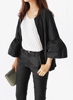 TrumpetRuffleSleeveJacket