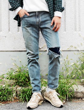 DamageSlimStraightJean