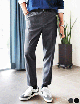 MonotoneBuckleSuitPants