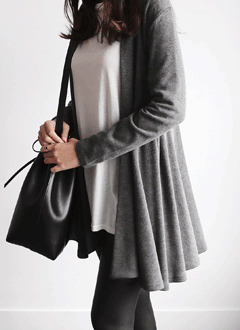 FlaredOpenCardigan