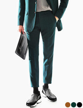 RetroMoodSlimStraightFitSuitPants