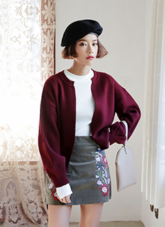 BalloonSleeveOpenCardigan