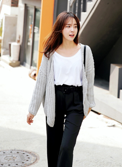 LooseFitKnitCardigan
