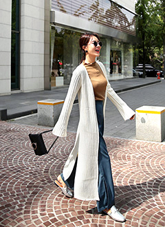 TrumpetSleeveLongCardigan