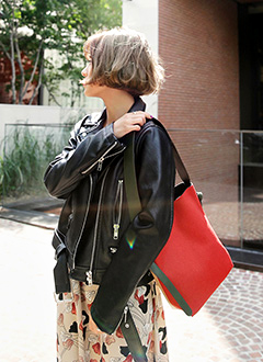 FauxLeatherRiderJacketWithBeltSet
