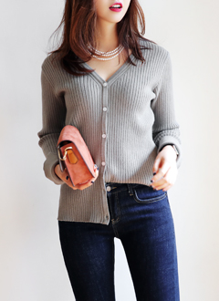 SleeveSlitSlim-FitCardigan