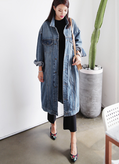 LooseFitDenimCoat