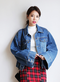 WideSleeveOversizedDenimJacket