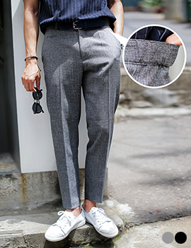 ElasticWaistBlackOrGraySlakcs