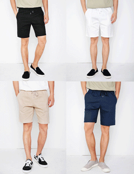 ElasticWaistCottonShorts