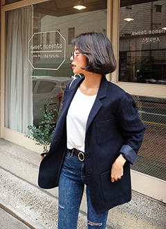DoubleButtonLinenJacket