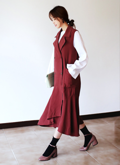 SleevelessDressTrenchCoat