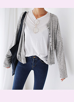 DoubleButtonCardigan