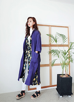 LinenLongStrapCoat