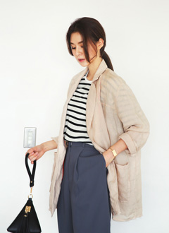 FrontOpenLinenJacket