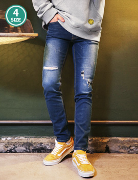 WashedDistressedSkinnyJean
