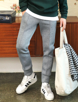MonotoneElasticWaistNeoprenePants