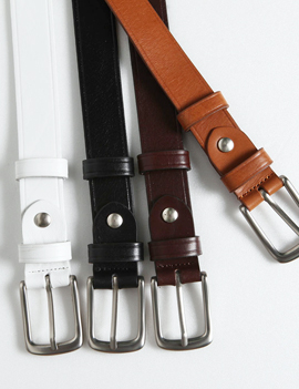 BasicColorCawLeatherBELT