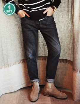 RegularFitWashedBlackJean