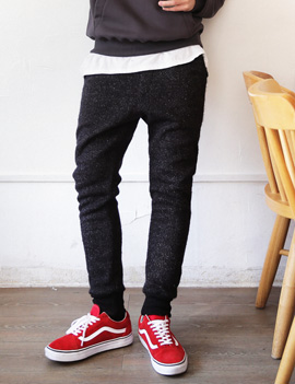 ElasticWaistAcrylicJoggerPants