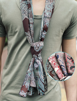 CheckPaisleyScarf