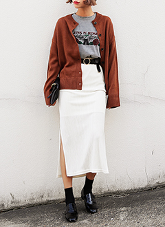 ElasticWaistbandLongSkirt