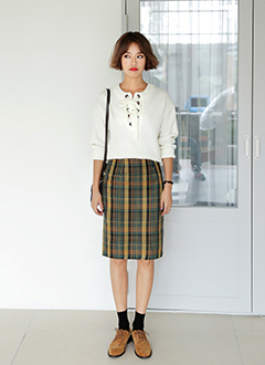 CheckH-lineSkirt