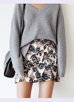 ALineFloralSkirt