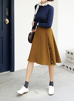 SideRuffleFlareSkirt