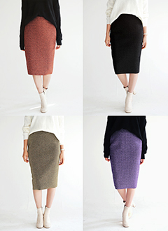 H-lineGlitterMidiSkirt