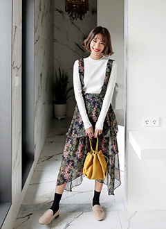 OverallFloralSkirt