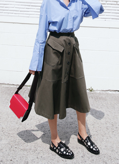 FlareButtonMidiSkirt