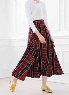 A-lineFlarePrintedSkirt
