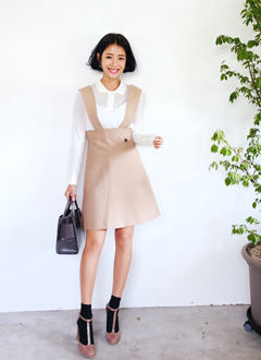 ShoulderStrapAdjustableOverallSkirt