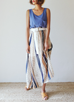 2TypePrintedSkirt