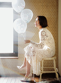 ChineseCollarLaceFrillDress