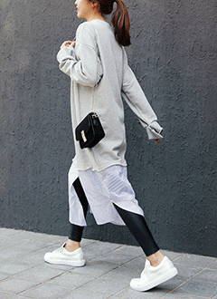 CottonContrastColorDress