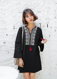 EthnicEmbroideryDress