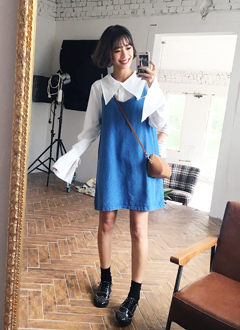 DenimShiftMiniDress
