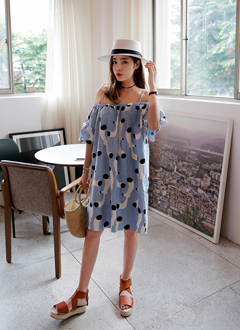 CommonGullPatternedDress