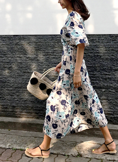 FloralWrapDress