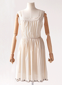 BeadedHemLayeredDress