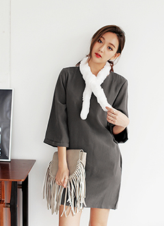 LooseFitDressWithWaistStrap