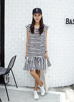 2ColorStripedDress