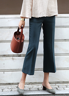 BackElasticWaistbandPants