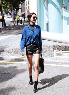 FauxLeatherShorts