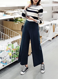 ElasticizedBackWaistbandWide-legSlacks