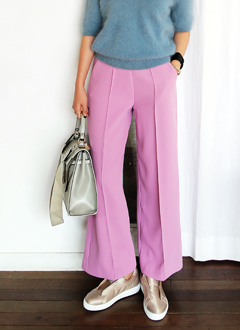 WideLegElasticWaistSlacks