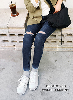DestroyedWashedSkinnyJean