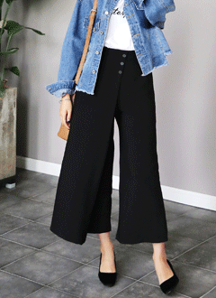 WrapFrontWideLegPants